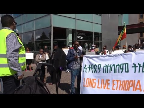 Ethiopian Demonstration in Helsinki, Finland against Genocide and Crimes against Humanity