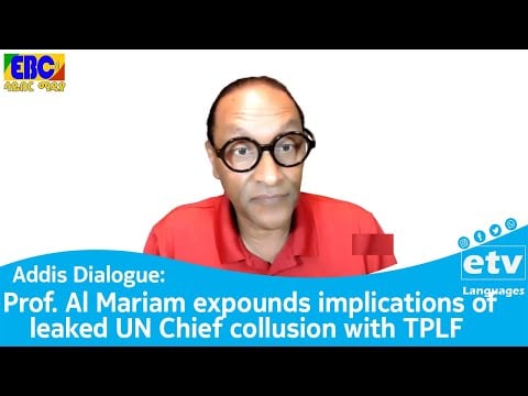 Prof. Al Mariam expounds implications of leaked UN Chief collusion with TPLF