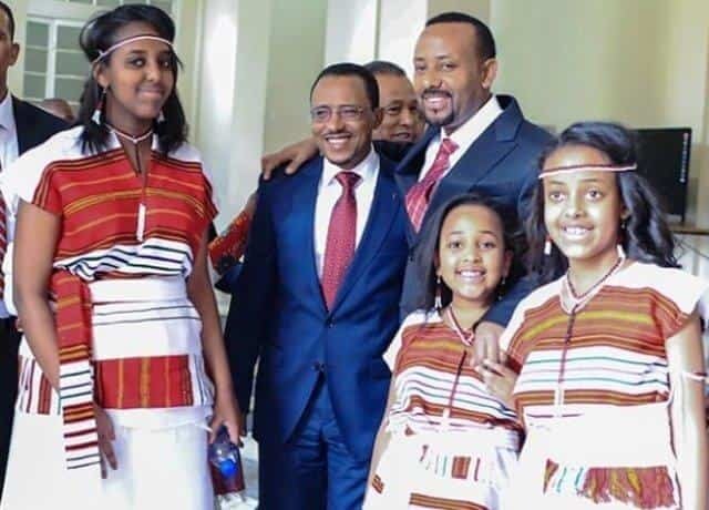 abiy ahmed lemma megersa with children