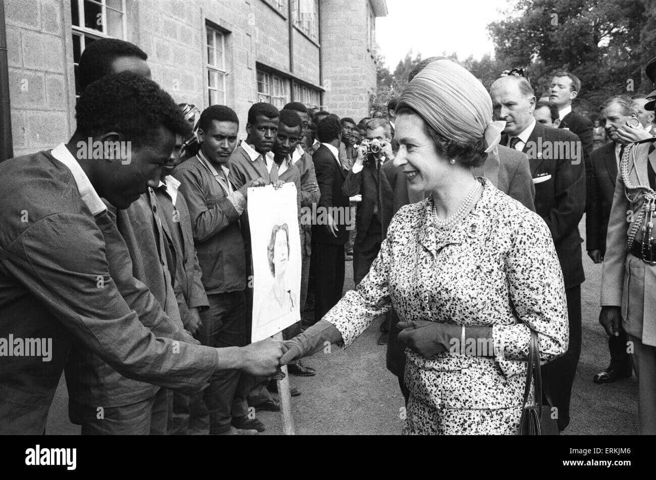 queen elizabeth ii state visit to ethiopia 1st 8th february 1965 addis ERKJM6