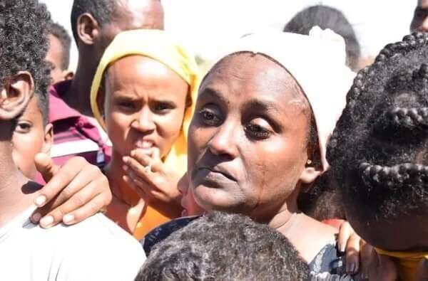 Ethiopian refugee at the Sudanese border copy