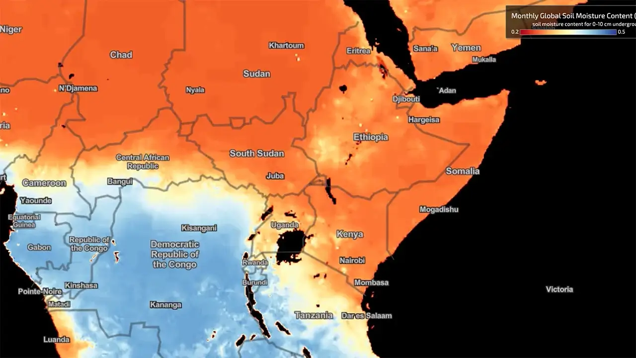 horn of africa soil moisture