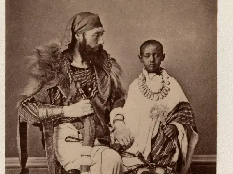 Captain Speedy and Prince Alemayehu Jabez Hughes / Royal Collection Trust