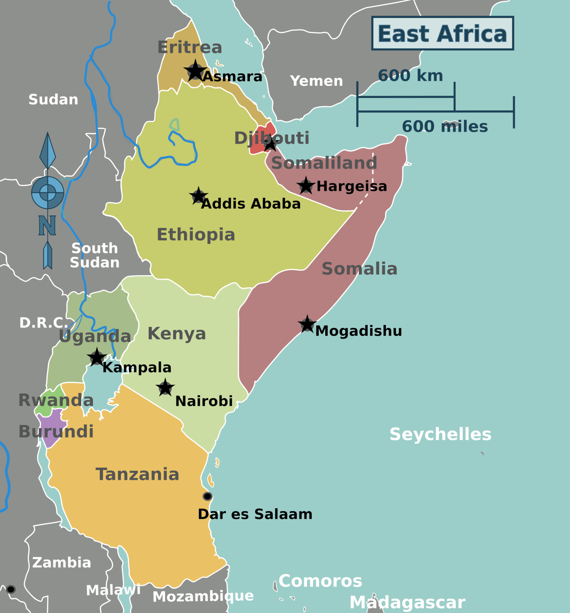 Horn of Africa nas East Africa