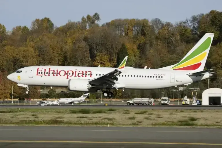 Ethiopian Airlines lands at Seattle Beoeing Filed King County Airport on March 12 2029 by AP 768x512 1 1