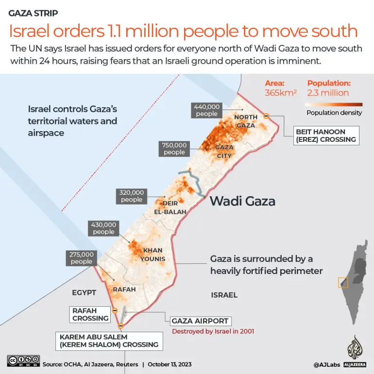 INTERACTIVE The Wadi Gaza move south Israel population 1697173147