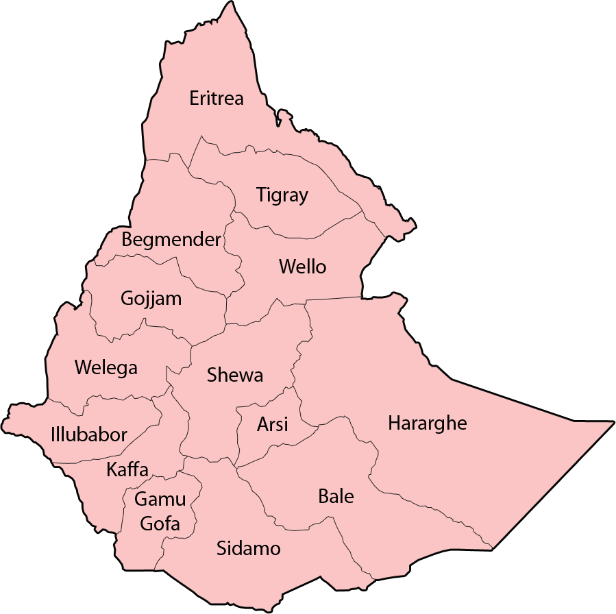 Provinces Ethiopie